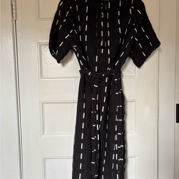 Ace & Jig Dresses & Skirts - Ace & Jig Button Front Tie Waist Midi Dress